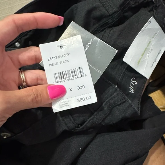 Eddie Bauer Men's Slim Black Denim NWT - Picture 5 of 6